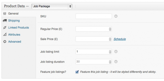 WP Job Manager WC Paid Listings Add-on - Job Packages are products in WooCommerce