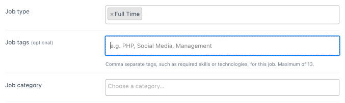 WP Job Manager Job Tags Add-on