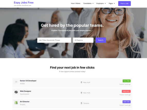 Epsy Jobs WP Theme
