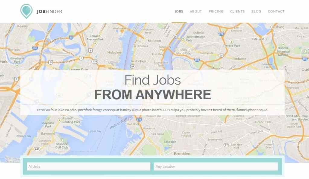 JobFinder WordPress Theme
