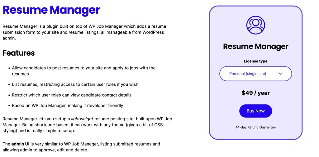 Resume Manager