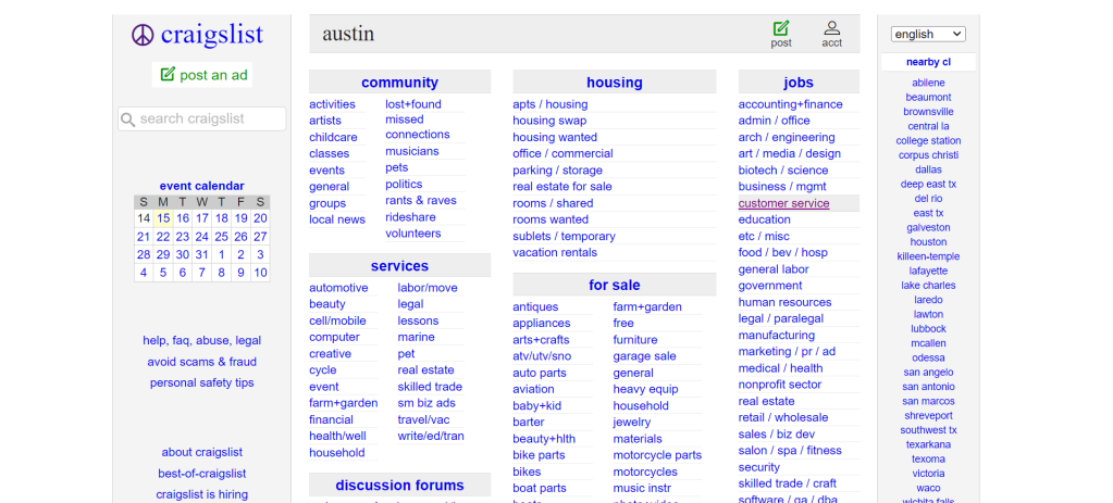 Craigslist, known for its extensive global reach and diverse user base, offers a distinct platform for job listings